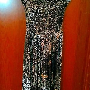 Women's Leopard & Snake Print Sun Dress